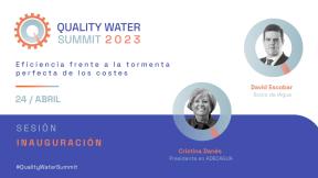 Cristina Danés inaugura Quality Water Summit 2023 (iAgua)